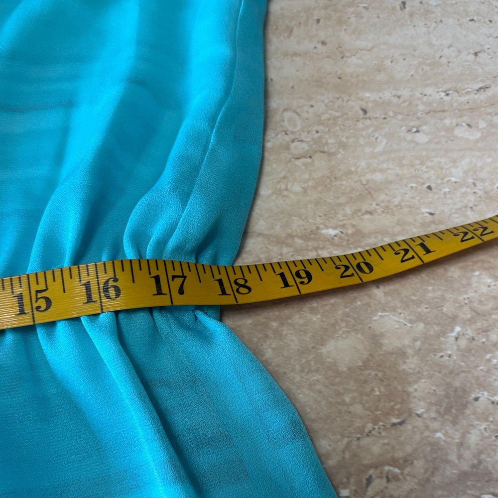 NWOT/MICHAEL Michael Kors Teal Striped Tunic dress. Absolutely no flaws. - Picture 12 of 14